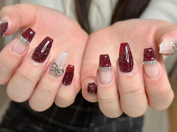 ウサギネイル 新大久保店(usagi nail)/リボンネイ