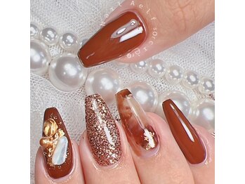 ネイルエルフ(Nail Aelf)/三郷/フィルイン/ブラウンラメ