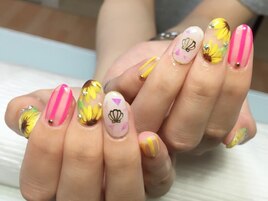 SUMMER！ひまわりnail