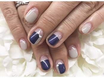 ディーネイル 京橋(D-nail)/フラットフレンチネイル