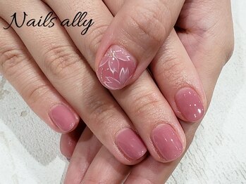 ネイルズアリー 立川店(Nails ally)/春色×桜×お花アート×さくら