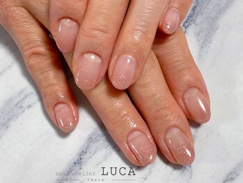 W-49 くすみピンクラメネイル