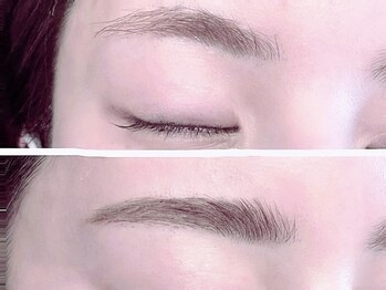 アイラッシュ リップル(Eyelash ripplu)の写真/[心斎橋徒歩1分]生え癖、骨格などから似合わせデザインをご提案♪≪金の糸使用◆アイブロウスタイリング≫