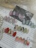 【シーズンネイル】韓国ネイル　パーツ入りも♪フルアート¥7700
