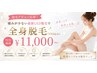 【脱毛デビュー応援】痛みが少ない最新LED全身脱毛(VIO込)¥11,000