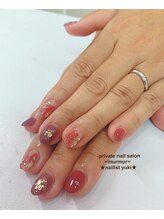 プライベート ネイルサロン マーマ(murmur)/秋カラー塗りかけネイル