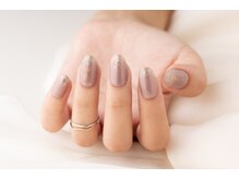 エムスラッシュ ネイル センター北店(M.SLASH)/パラジェル 雪の結晶