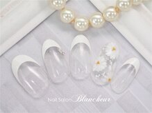 ネイルサロン ブランシュール(Nail Salon Blancheur)/フレンチ&白花ネイル