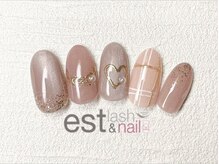 エストラッシュアンドネイル 銀座店(est lash&nail)/チェックマグネットネイル