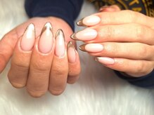 ユコネイル 茨木(Yuko Nail)/フレンチ/マグネット/綺麗め