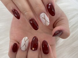 【山崎】大理石ネイル