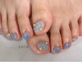 ネイルアトリエルカ(nail atelier LUCA)/W-246 ぷっくりフラワーネイル