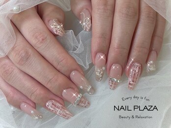 ネイルプラザ 河原町OPA店(NAIL PLAZA)/ツイードネイル