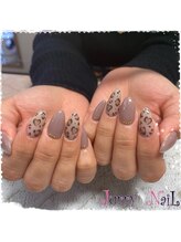 ジュリーネイル 所沢店/レオパード【ハート】