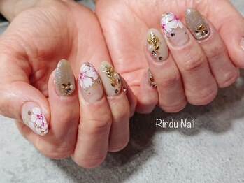 リンドゥネイル(Rindu Nail)/桜アート2