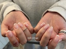 ネイルコテージ 新宿南口店(Nail cottage)/王道白フレンチ