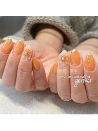 ぷっくりフラワーネイル♪