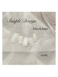 【simple】5月6月定額デザイン