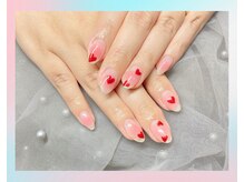 トレンドネイルスタジオ(Trend Nail Studio)/ハート主役の定額デザイン
