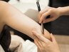 ドレスシェービング［顔+眉+背中1/3+デコルテ+両腕肩から肘上］60分 ¥12100円