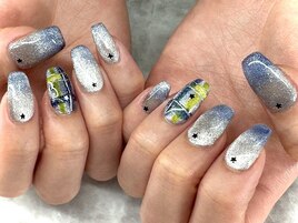 冬色チェックマグネットネイル★