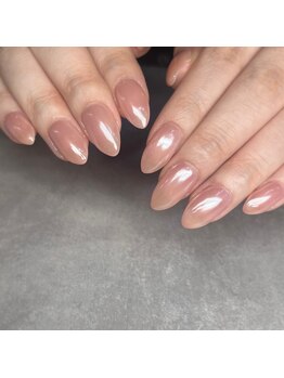 Mネイルアンドカフェ シェレステ/ホワイトミラー