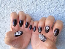 リッチ トゥ 安城店(Rich to)/國廣限定モノクロ痛ネイル