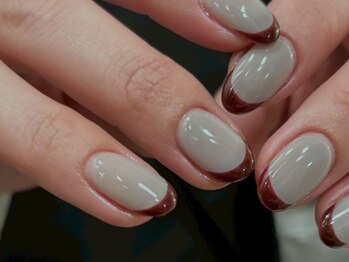 and w/Laque mini/*個性派フレンチネイル*