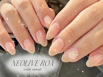 ネオリーブロア 鶴川店(NEOLIVE ROA)/ラメグラデザイン¥5000