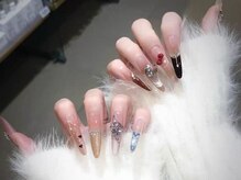 ラメール(La mer)/上品シンプル冬ネイル