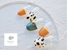 ネイリット 銀座(Nailit)/LEOPARD FRENCH ¥9900【¥10890】