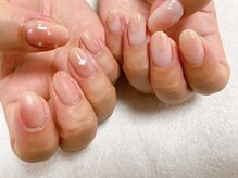 キキネイル 溝の口(kikinail)/桃ネイル　水滴ネイル