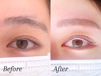 ミーナ 大財店(mina)/アイブロウWAX＋まつ毛パーマ上