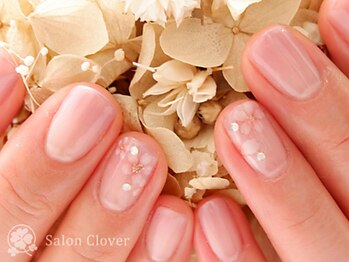 ふんわりグラデ×桜の春ネイル