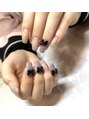 アンドルーチェ 芦屋モンテメール店(ANDRUCHE)&nbsp;可愛らしいデザインの黒リボンネイル★