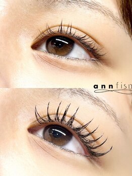 アンフィズム(annfism)の写真/【完全個室☆エクステサロン】ボリュームラッシュ/フラットラッシュ/LED変更◎華やかで自然な仕上がりに♪