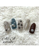 エーアンドエー 蕨店(A&A)/ホロフラワーネイル