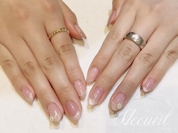 アクイユ 銀座店(ACCUEIL)/上品ピンクネイル