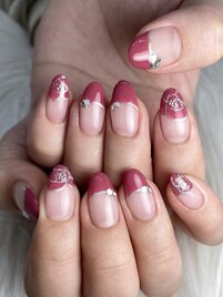 バラフレンチネイル