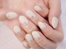 ラルネイル 大宮(Lull. nail)/＊ベージュ＊ラメ＊マット＊