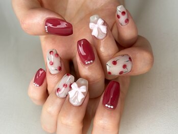 ティンク(Tink)/チェリーネイル 夏ネイル