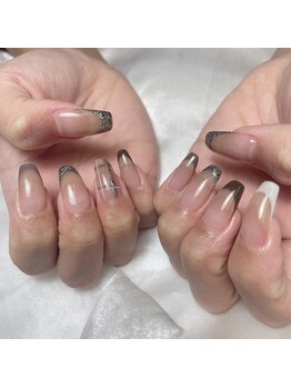 フレンチネイル/チェックネイル