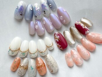 シンシアネイル(Sincere nail)の写真/【新メニューお試し価格！ハンド☆定額アシメA・Bコース(カラー変更・カラー調合無料)】理想の指先が叶う♪