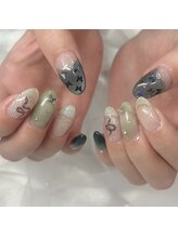 アクアムーン(AQUA MOON)/【MIHO】蛇ネイル