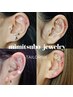 耳ツボjewelry【10粒】　選べる豊富なパーツで健康×お洒落♪