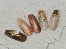 トラストネイル 垂水(TRUST NAIL)の雰囲気（艶々の秋カラーニュアンスネイル◎フィルイン×パラジェル）