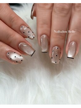 ネイルサロンアンドスクール ベル(Belle)/マグ×ドット×先端ライン