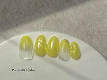 ピュアネイルアンドオンディーヌ/夏デザイン/レモネード/miyu限定