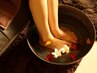 NEW!!ほぐし【足つぼ＆ホットストーン】+もみほぐし計90分/10000
