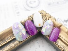 ファストネイル 立川店(FAST NAIL)/きらめきシェル風ネイル